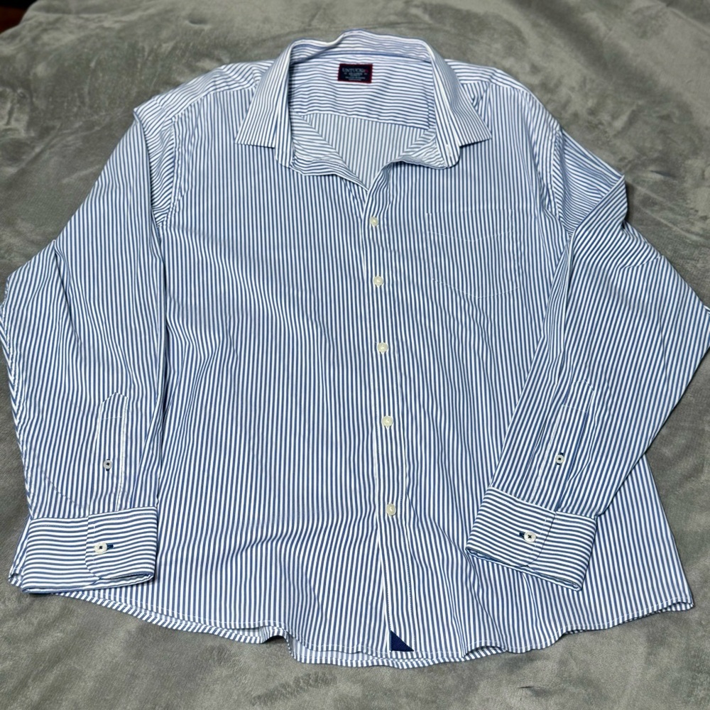 Stripe long sleeve dress shirt